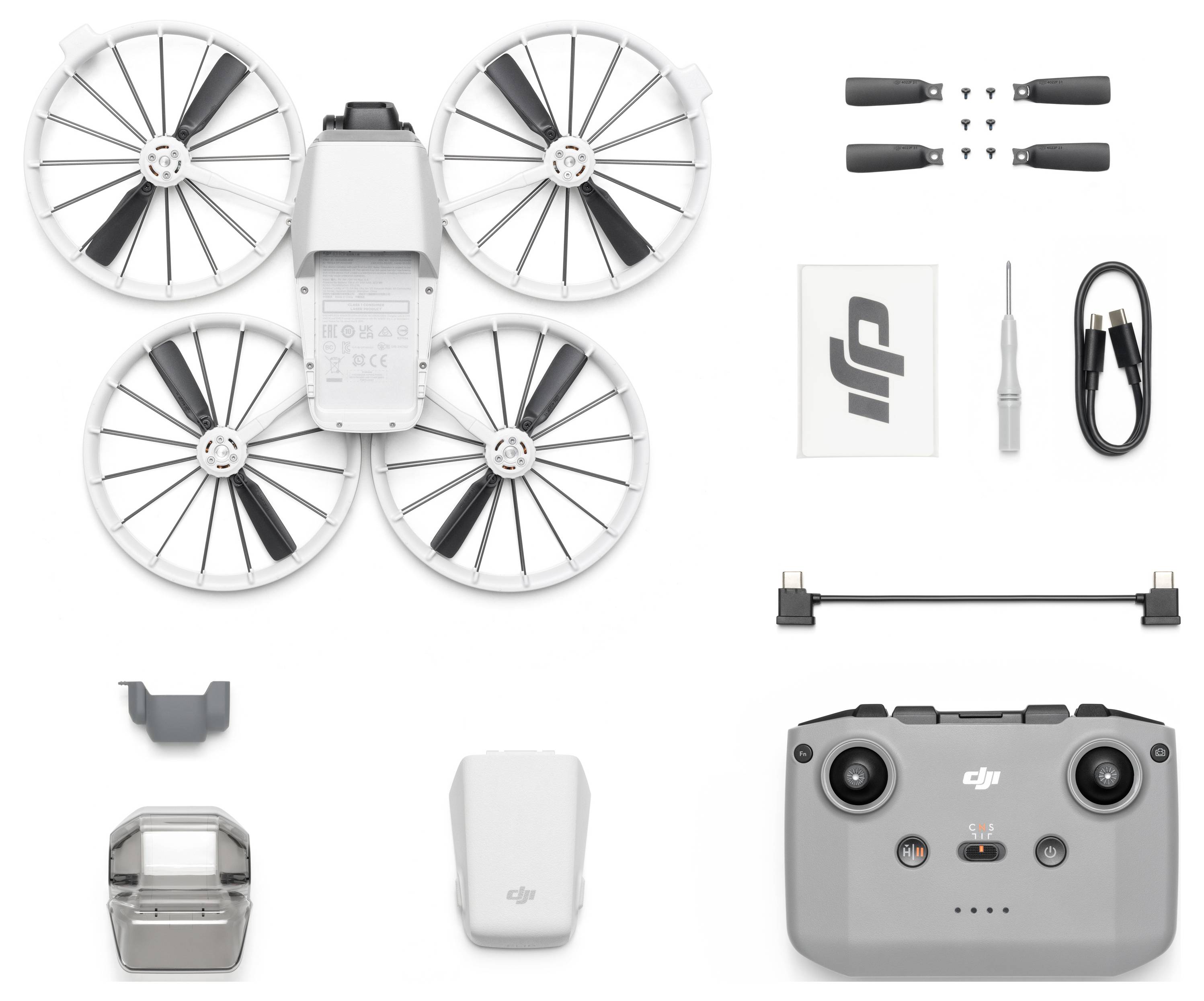 DJI Flip (RC-N3) Quadrocopter 100% RtR Kameraflug Schwarz, Weiß