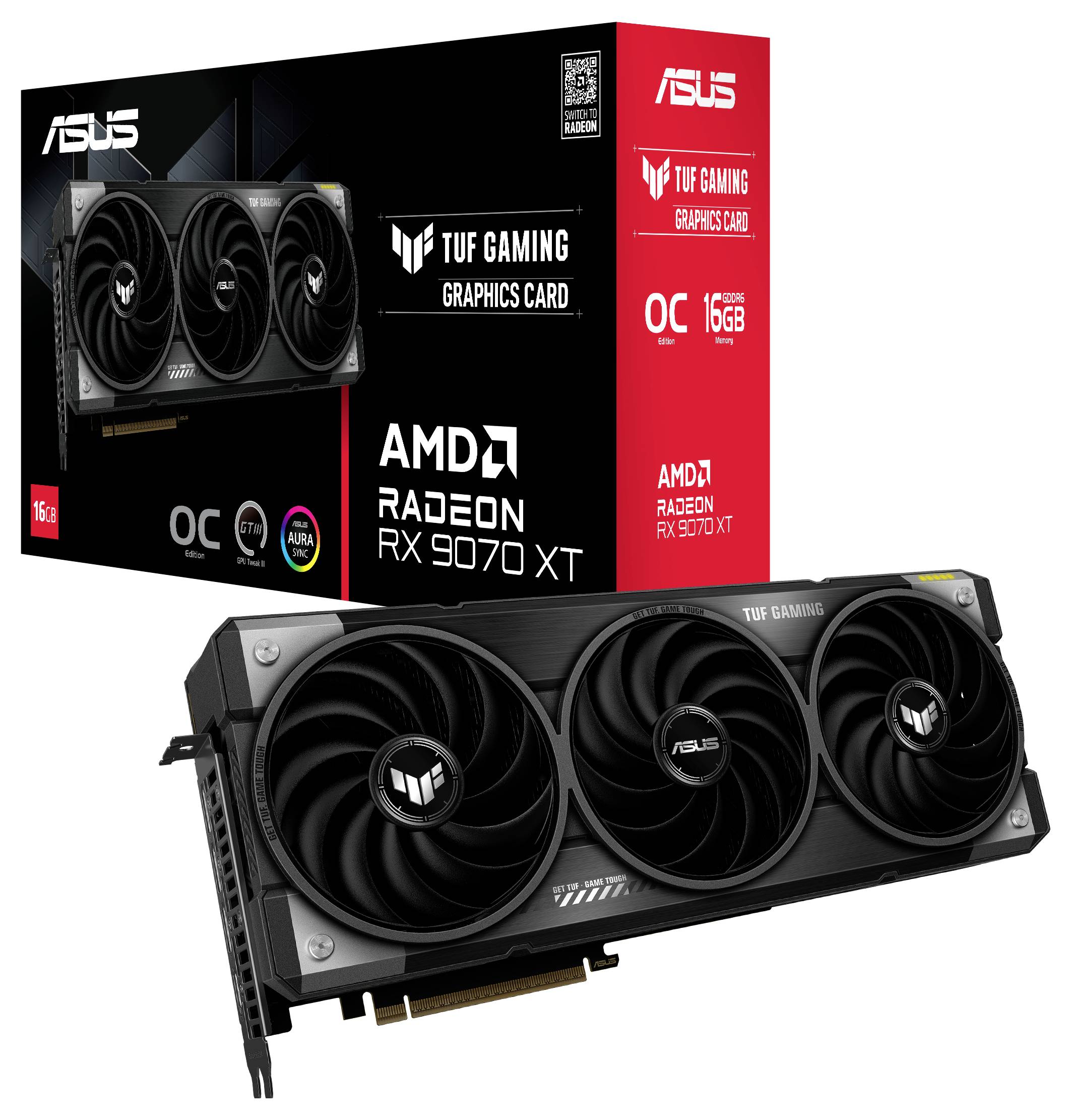 Asus Grafikkarte AMD Radeon RX 9070XT Radeon RX 9070 XT 16GB