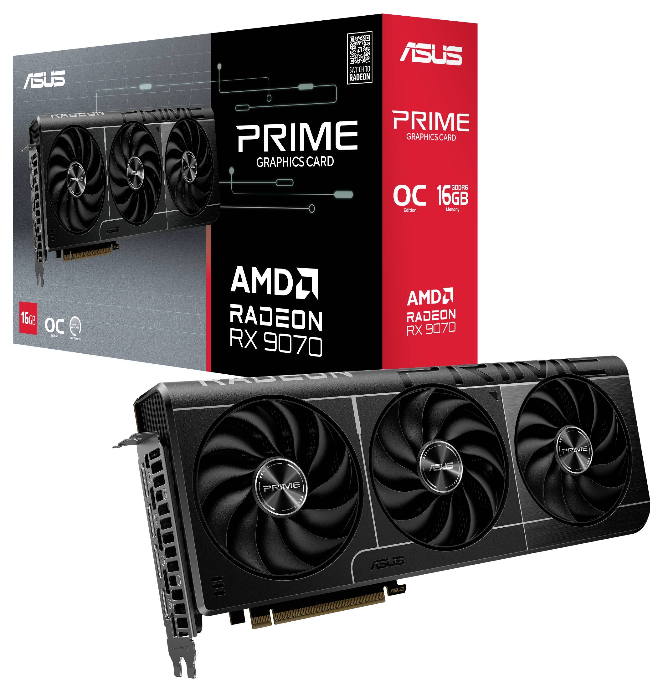 Asus Grafikkarte AMD Radeon RX 9070 Radeon RX 9070 16GB