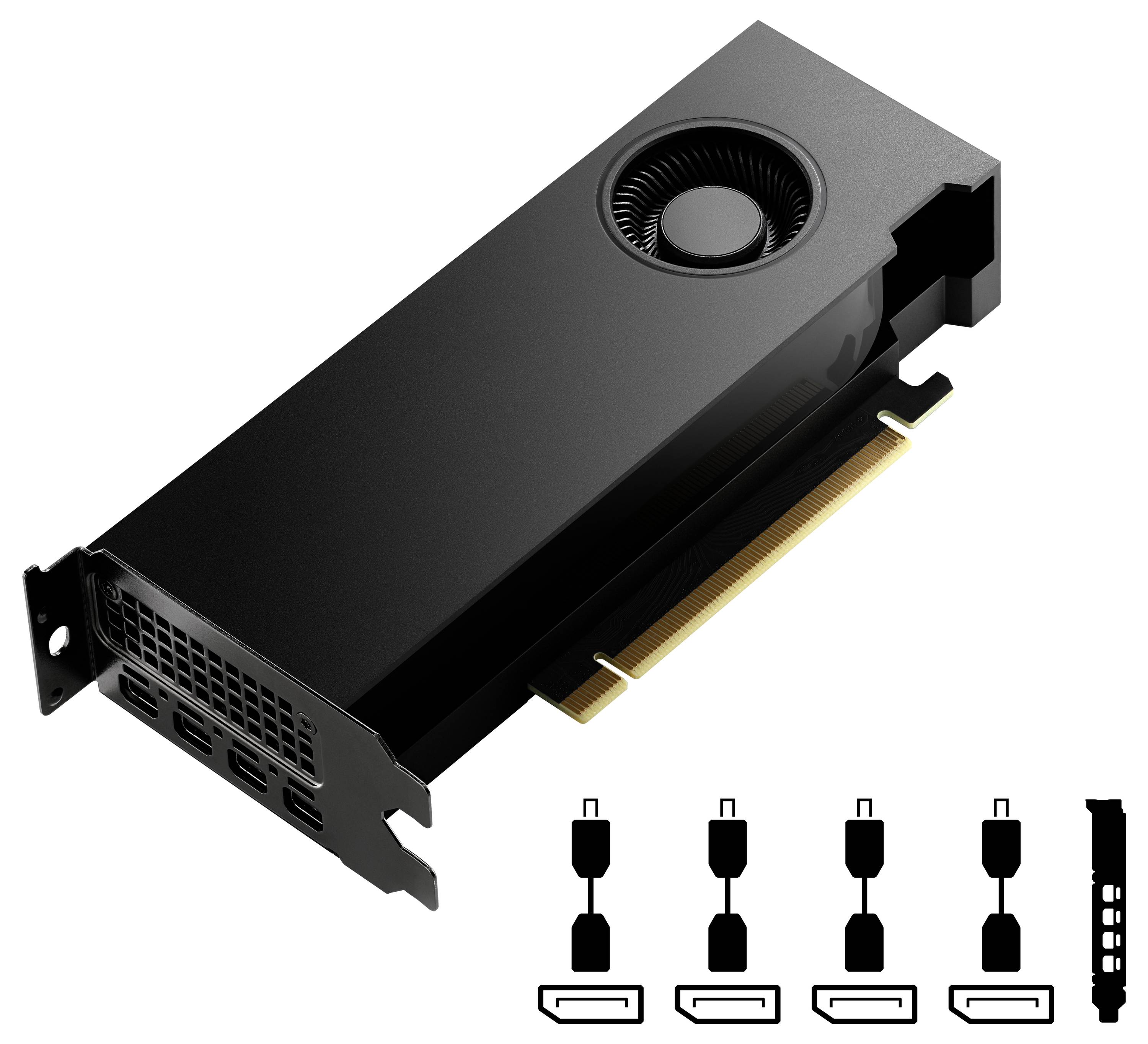 PNY Grafikkarte RTX 4000 Quadro RTX 4000 20GB