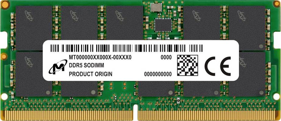 Crucial Micron - DDR5 - Modul - 64GB - DIMM 287 Server-Arbeitsspeicher DDR5 64GB 1 x 64GB ECC 4400MHz 287pin DIMM CL36
