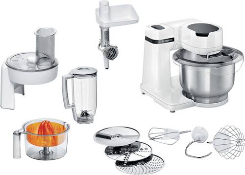Bosch Haushalt MUMS2EW40 Küchenmaschine 700W Weiß, Edelstahl