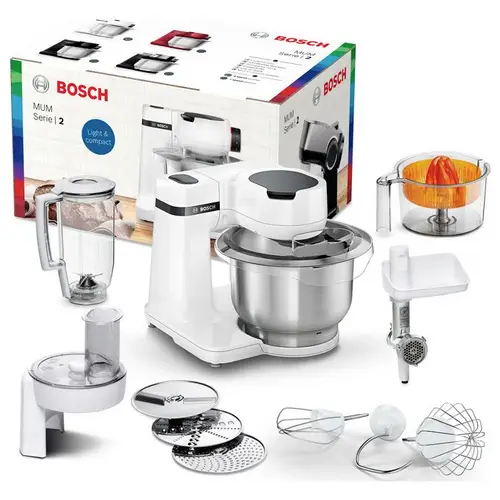 Bosch Haushalt MUMS2EW40 Küchenmaschine 700W Weiß, Edelstahl Bosch Haushalt MUMS2EW40 Küchenmaschine 700W Weiß, Edelstahl