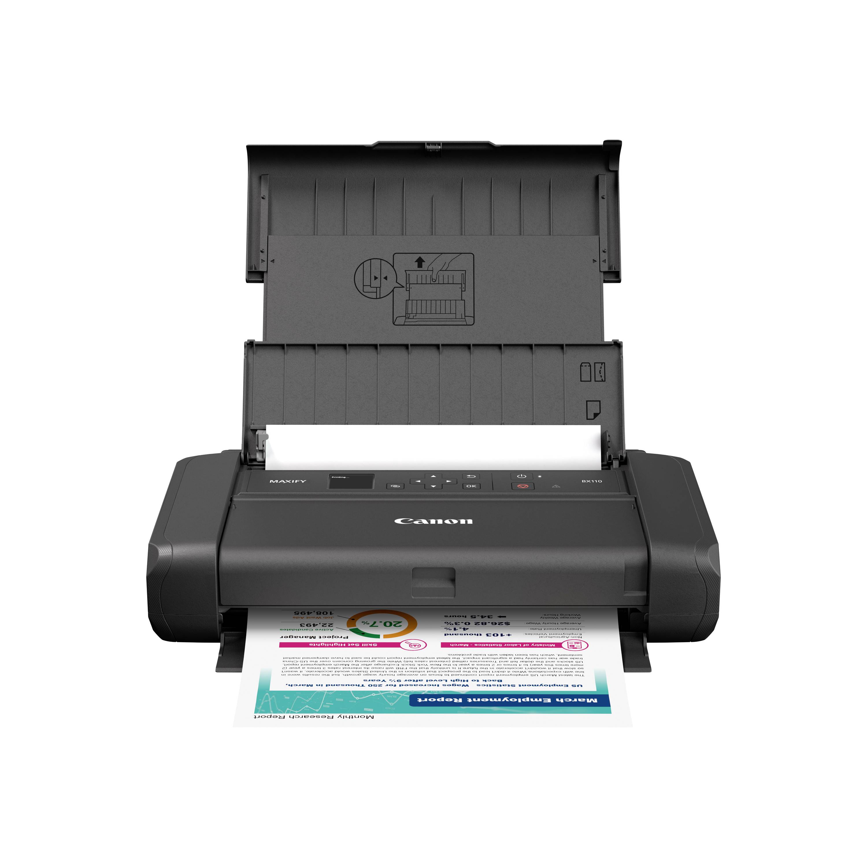 Canon MAXIFY BX110 Drucker Tintenstrahl Farbe A4 WLAN, USB, Akku-Betrieb, Duplex