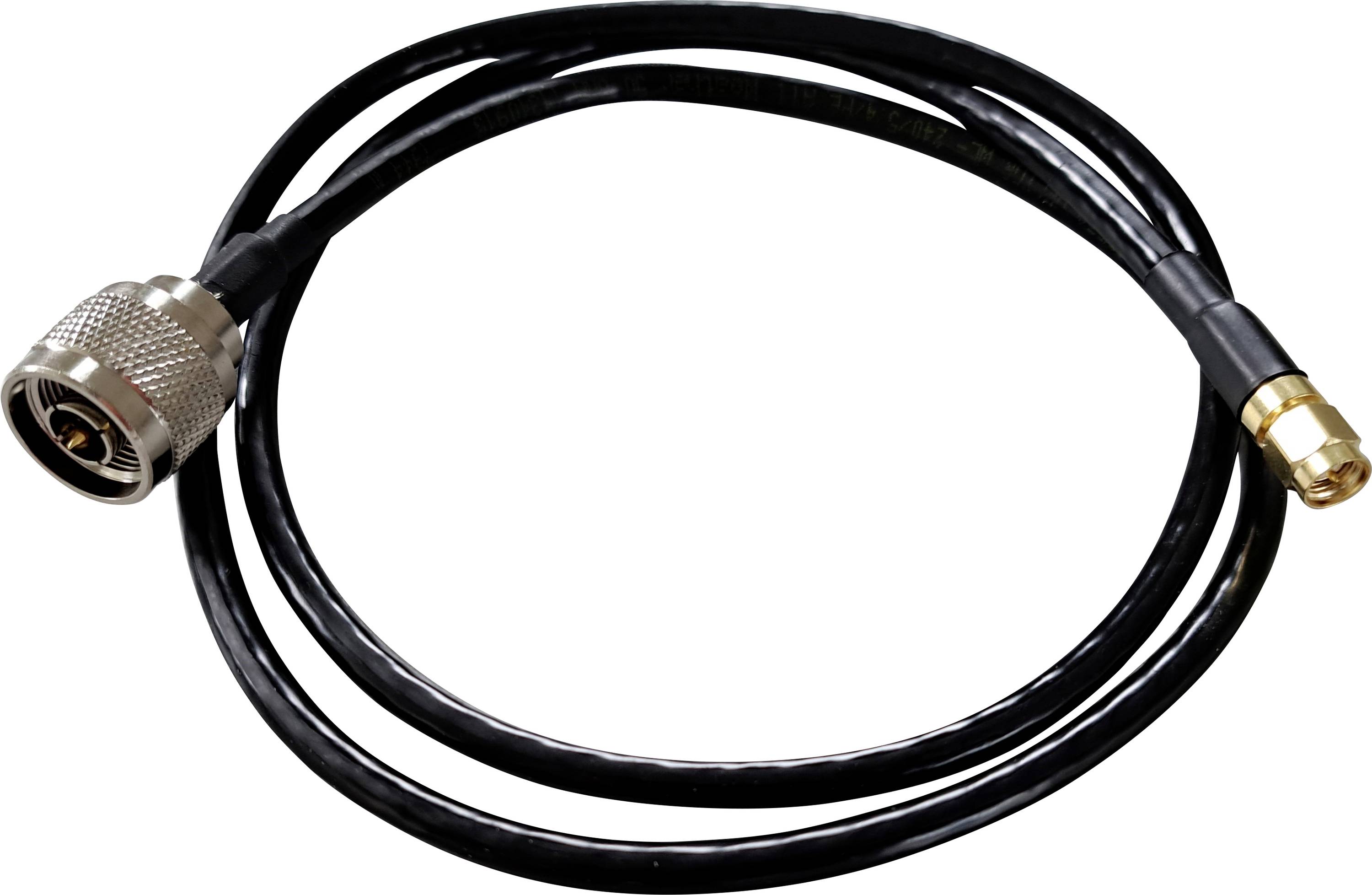 Wittenberg Antennen N-Stecker auf SMA Stecker 1m, Adapterkabel UMTS, LTE Poly-103495 SMA-Adapter SM