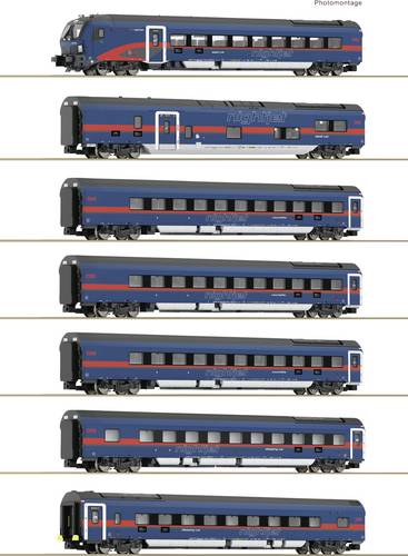 Fleischmann 6270065 N 7-tlg. Set: Nightjet der ÖBB