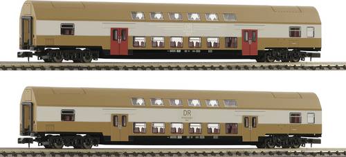 Fleischmann 6260075 N 2er-Set 2: Doppelstockwagen DBmue der DR