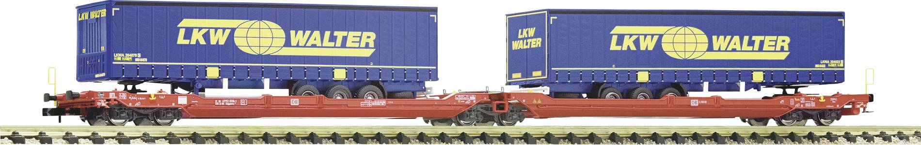 Fleischmann 6660050 N Doppeltaschen-Gelenkwagen T3000e der DB AG Spedition LKW Walter