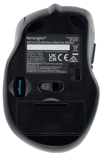 Kensington Maus Kabellos Optisch Schwarz 6 Tasten 800 dpi, 1200 dpi, 1600 dpi