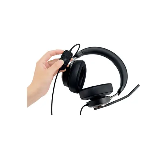 Kensington Over Ear Headset kabelgebunden Schwarz Noise Cancelling Computer Kensington Over Ear Headset kabelgebunden Schwarz Noise Cancelling Computer