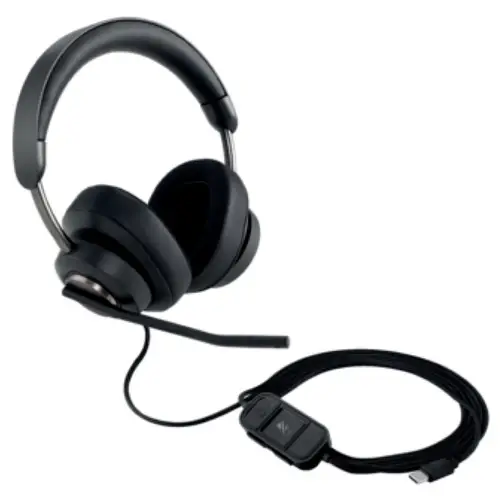 Kensington Over Ear Headset kabelgebunden Schwarz Noise Cancelling Computer Kensington Over Ear Headset kabelgebunden Schwarz Noise Cancelling Computer