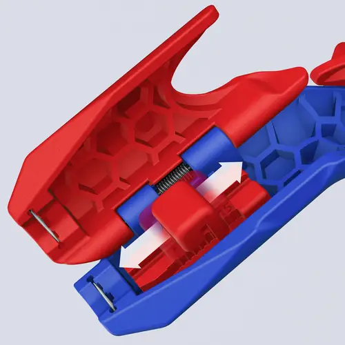 Knipex 16 95 03 SB ErgoStrip® PV Abmantelungswerkzeug Abmantelungsmesser Geeignet für Rundkabel, Solarkabel 4 bis 6mm Knipex 16 95 03 SB ErgoStrip® PV Abmantelungswerkzeug Abmantelungsmesser Geeignet für Rundkabel, Solarkabel 4 bis 6mm