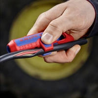 Knipex 16 95 03 SB ErgoStrip® PV Abmantelungswerkzeug Abmantelungsmesser Geeignet für Rundkabel, Solarkabel 4 bis 6mm Knipex 16 95 03 SB ErgoStrip® PV Abmantelungswerkzeug Abmantelungsmesser Geeignet für Rundkabel, Solarkabel 4 bis 6mm