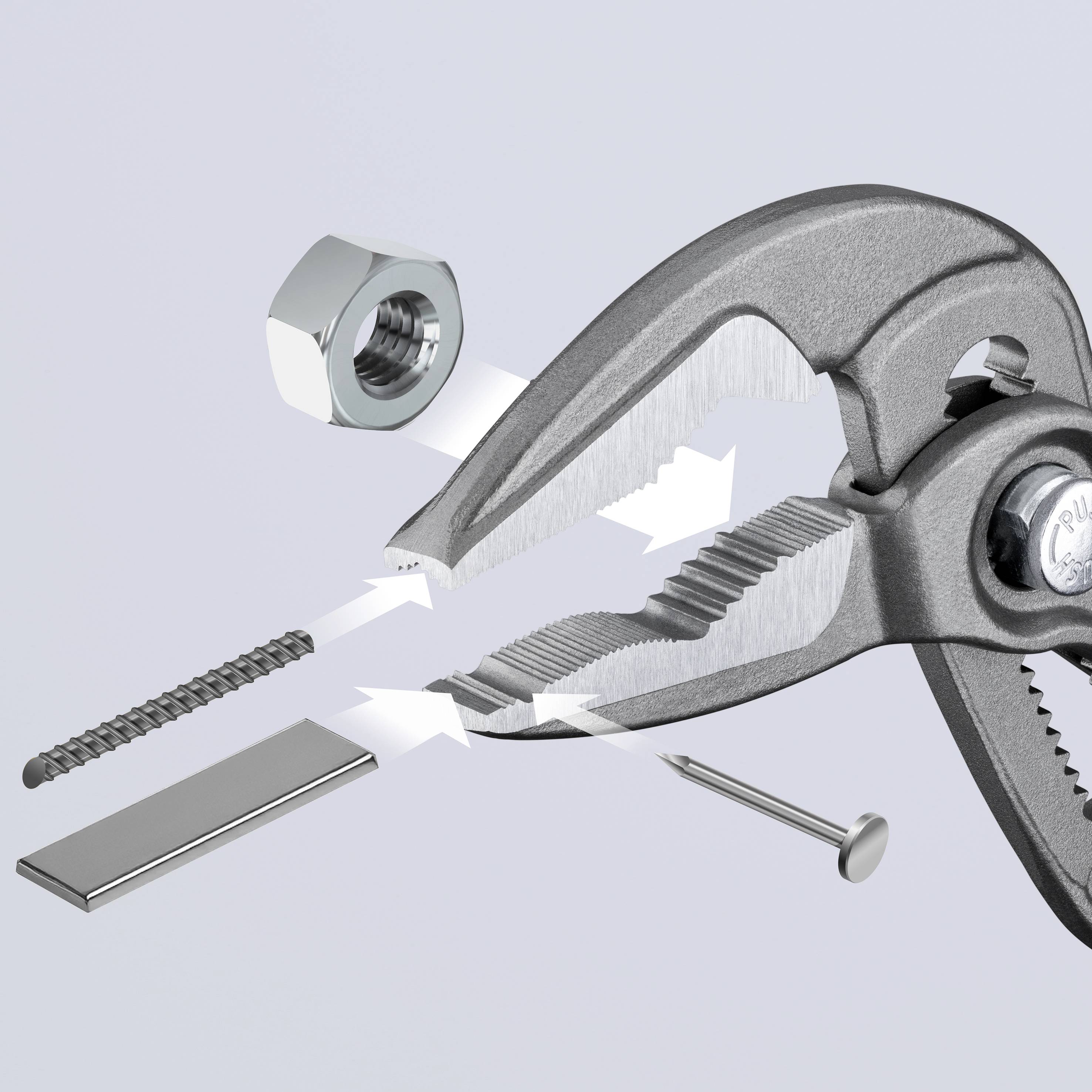 Knipex 87 51 180 Wasserpumpenzange Schlüsselweite (metrisch) 32mm 180mm