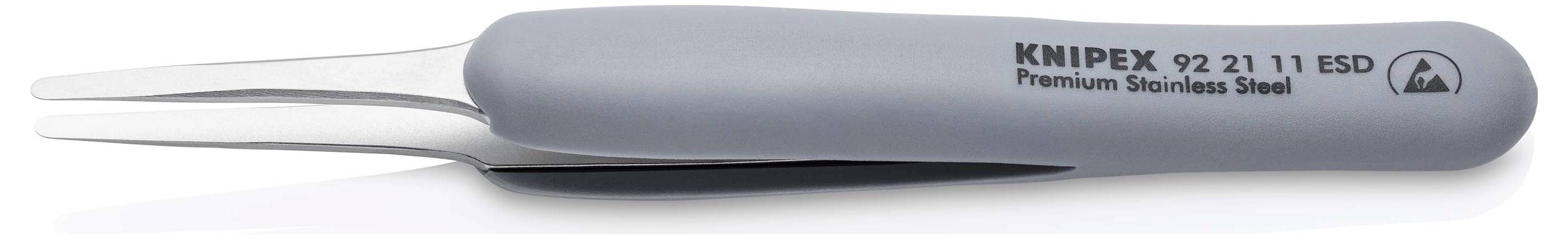 Knipex 92 21 11 ESD ESD Präzisionspinzette Spitz 123mm