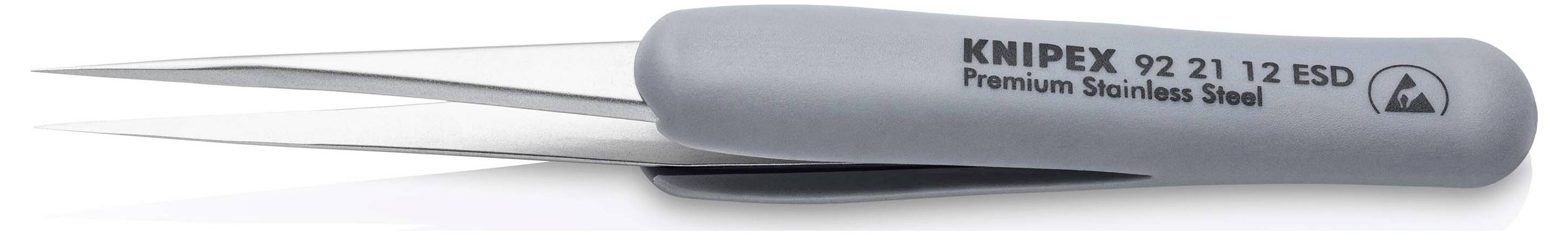 Knipex 92 21 12 ESD ESD Präzisionspinzette Spitz 112mm