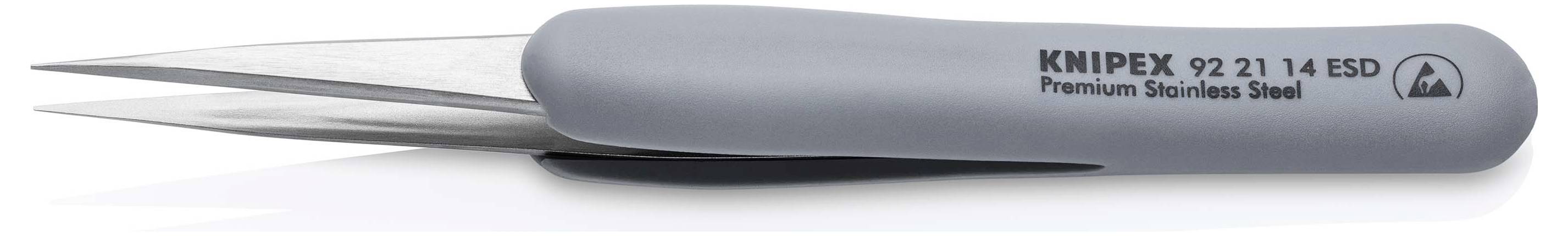 Knipex 92 21 14 ESD ESD Präzisionspinzette Spitz 130mm