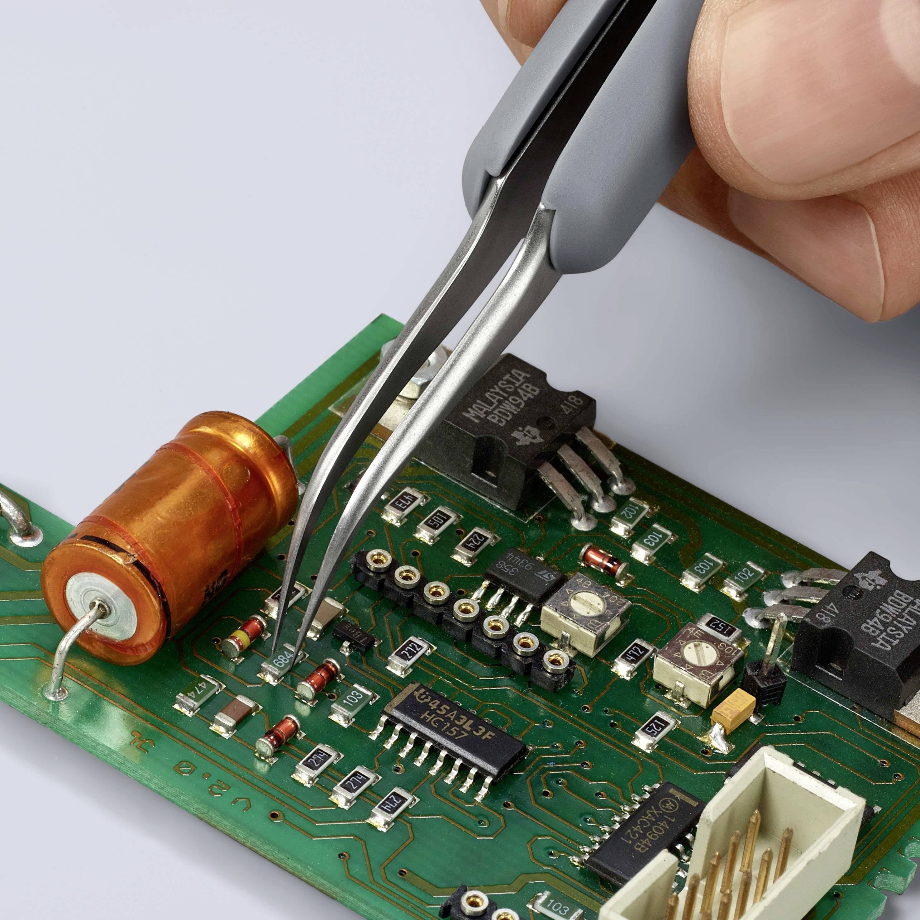 Knipex 92 31 10 ESD ESD Präzisionspinzette Spitz 122mm