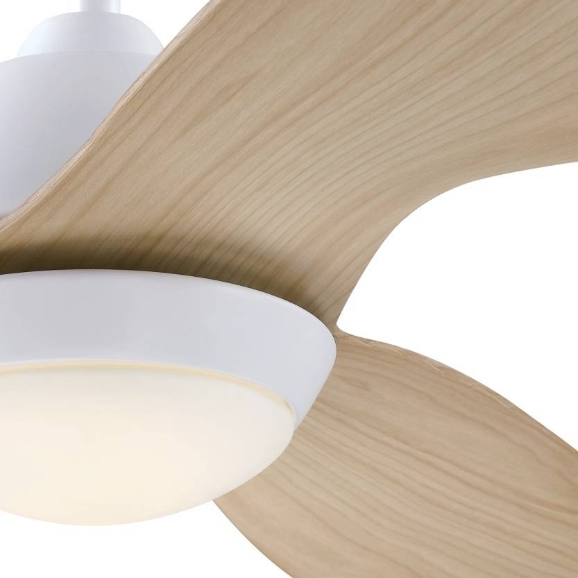 Westinghouse Magnolia Deckenventilator 29 W (Ø x H) 132 cm x 34.7 cm Weiß mit Fernbedienung, mit Beleuchtung