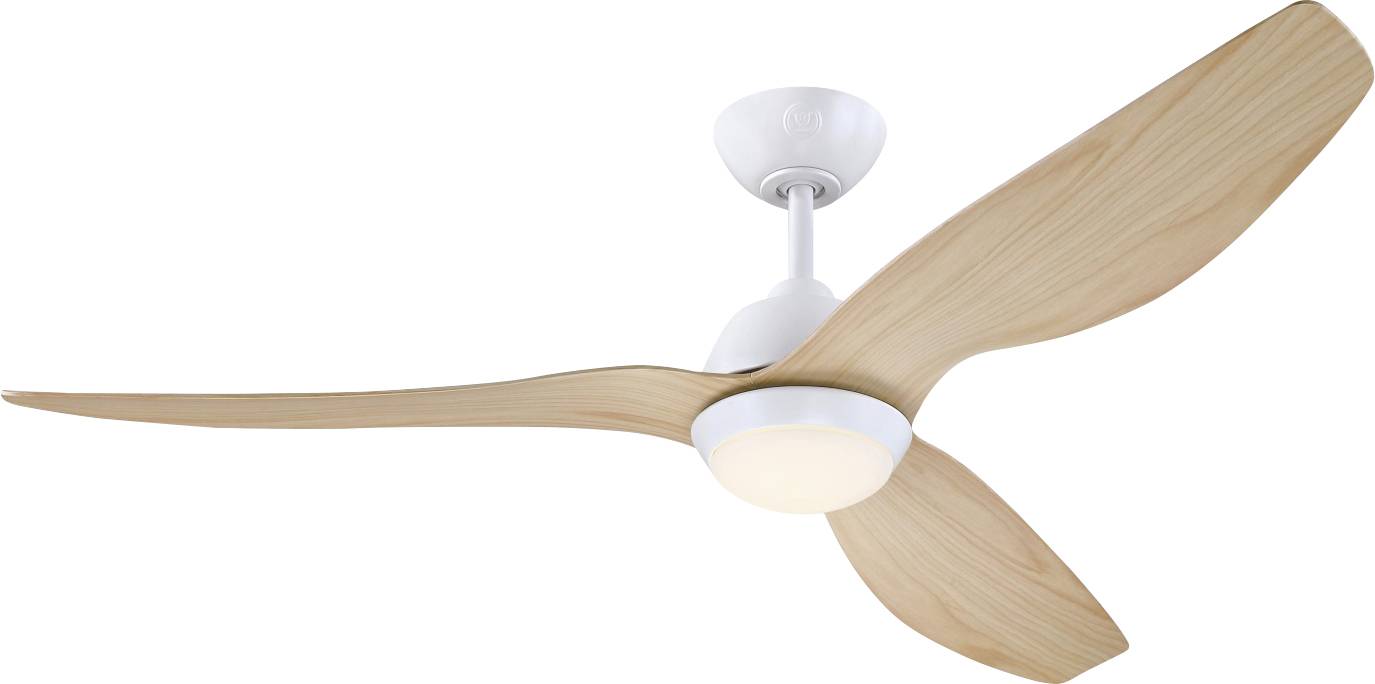 Westinghouse Magnolia Deckenventilator 29 W (Ø x H) 132 cm x 34.7 cm Weiß mit Fernbedienung, mit Beleuchtung