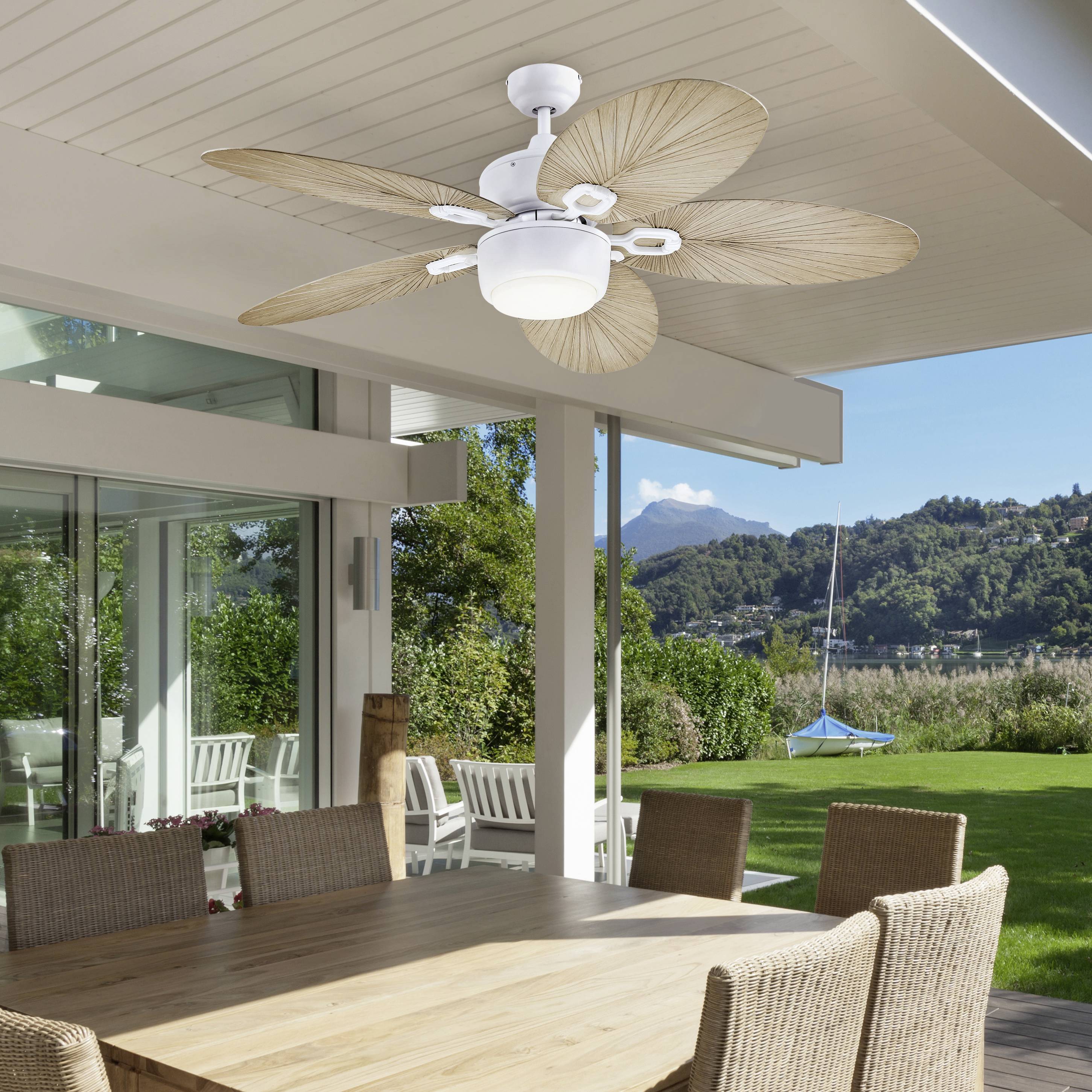 Westinghouse Oasis Deckenventilator 58W (Ø x H) 132cm x 45cm Weiß (matt)