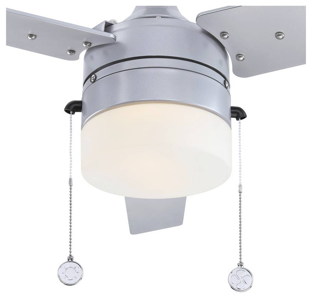 Westinghouse Riverton Deckenventilator 63 W (Ø x H) 132 cm x 42 cm Silber