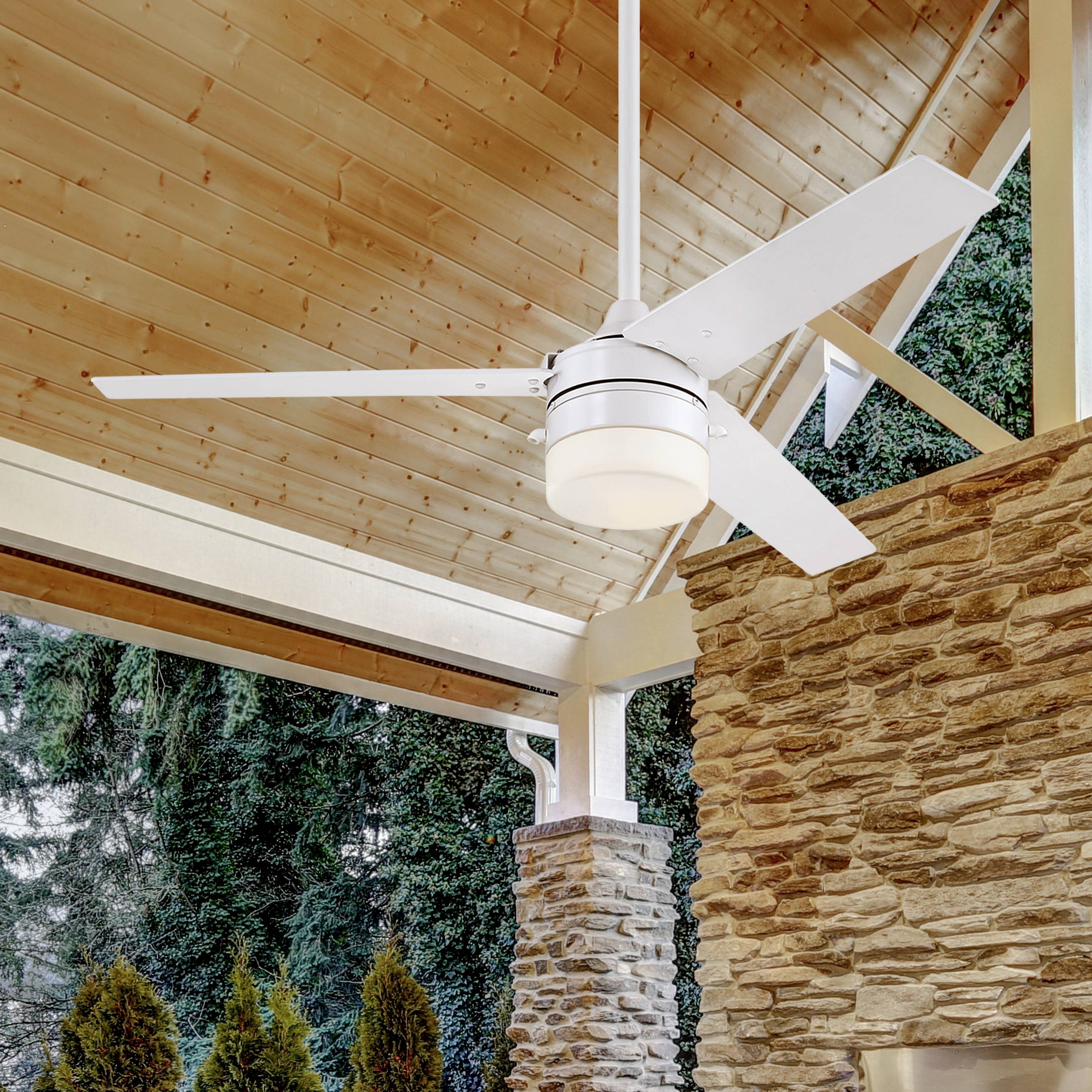 Westinghouse Riverton Deckenventilator 63W (Ø x H) 132cm x 42cm Weiß (matt)