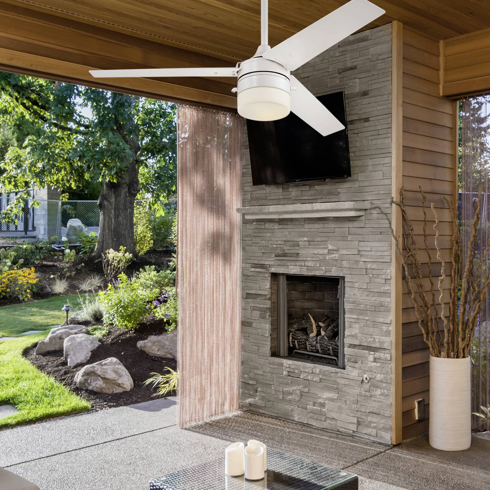 Westinghouse Riverton Deckenventilator 63W (Ø x H) 132cm x 42cm Weiß (matt)