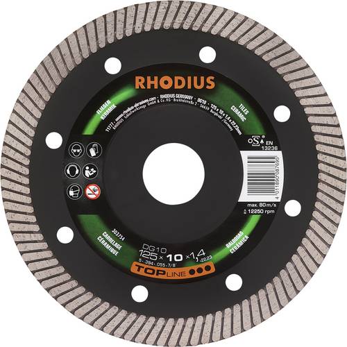 Rhodius DG10 303754 Diamanttrennscheibe 1 St. Fliesen, Keramik