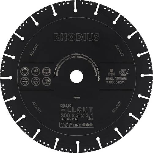 Rhodius DG210 ALLCUT 303366 Diamanttrennscheibe 1 St.