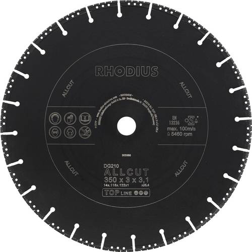 Rhodius DG210 ALLCUT 303368 Diamanttrennscheibe 1 St.
