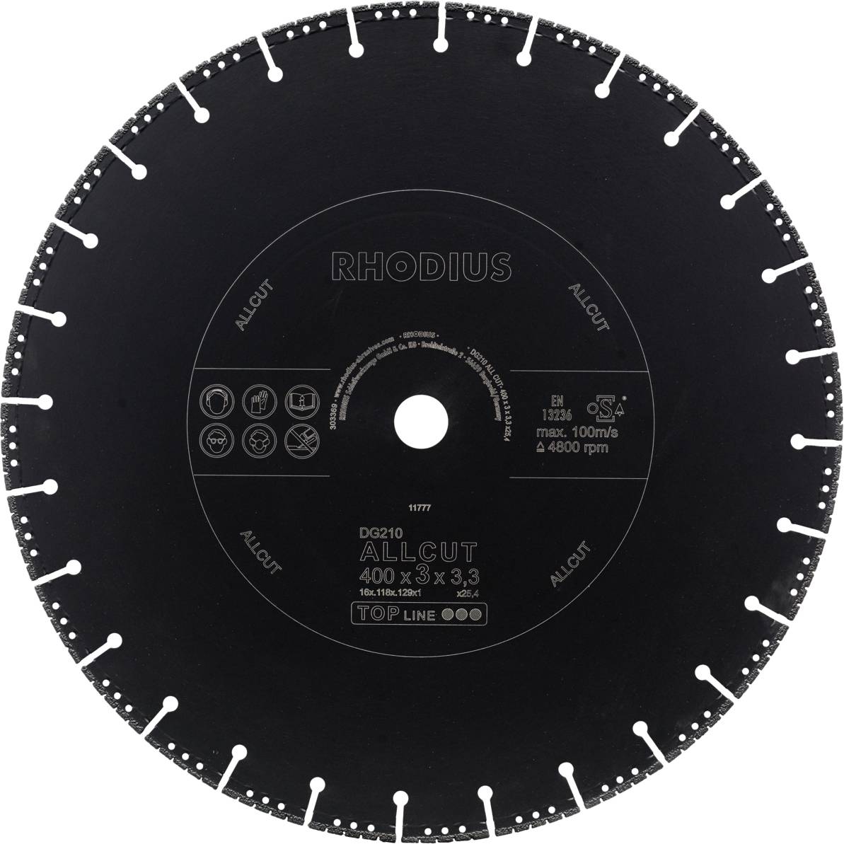 Rhodius DG210 ALLCUT 303369 Diamanttrennscheibe 1St.