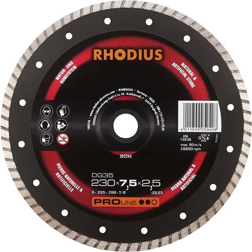 Rhodius DG35 302245 Diamanttrennscheibe 1 St. Naturstein