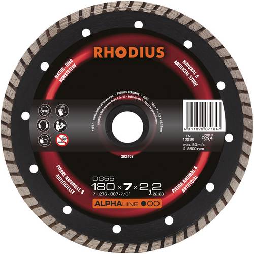 Rhodius DG55 303408 Diamanttrennscheibe 1 St. Naturstein