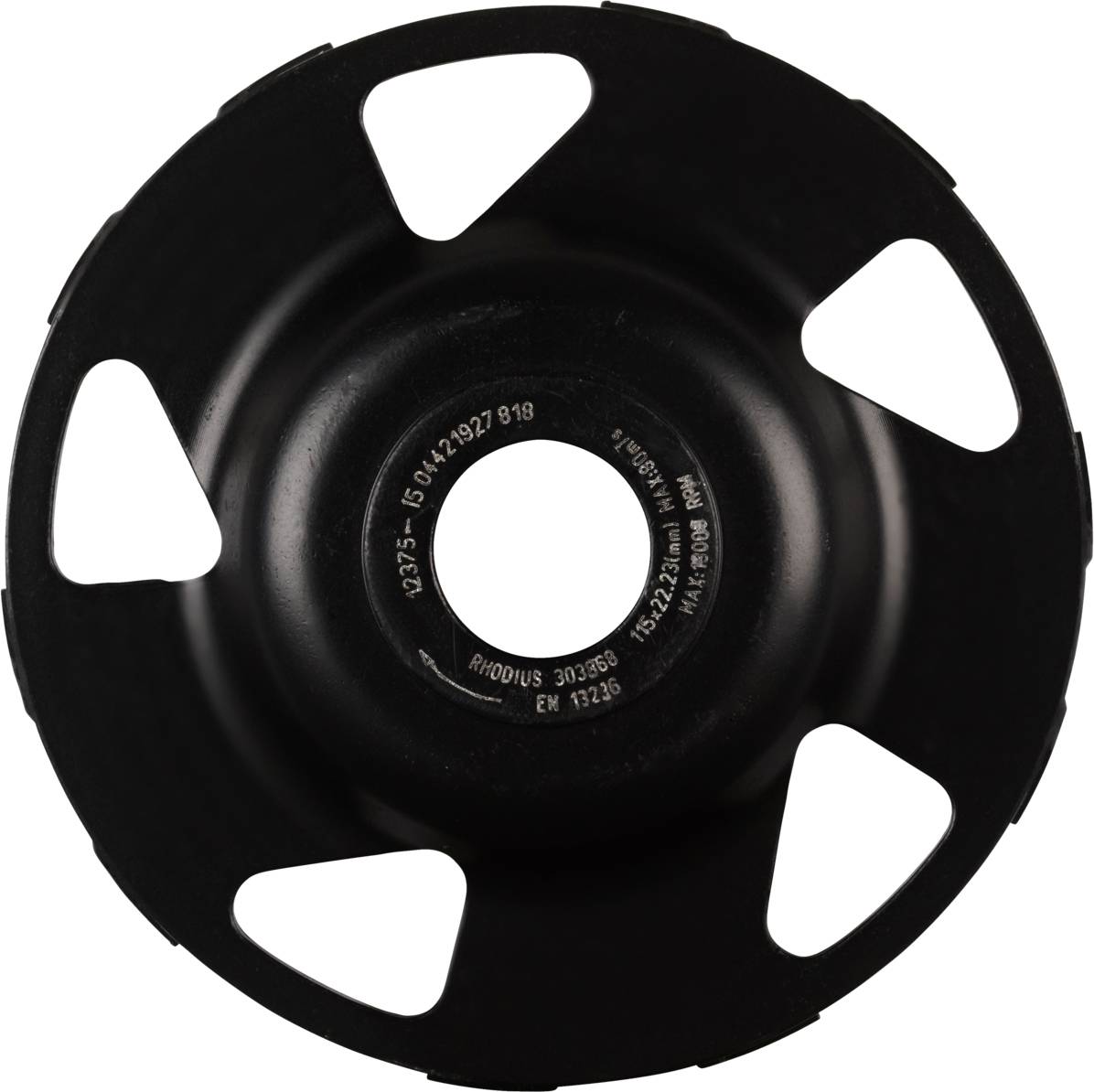 Rhodius 303868 DS1, Diamantschleiftopf 115 x 5,0 x 8,0 x 22,23 mm, Diamantschleiftopf, TOPline, Made in Germany, für Beton DS1 1 S