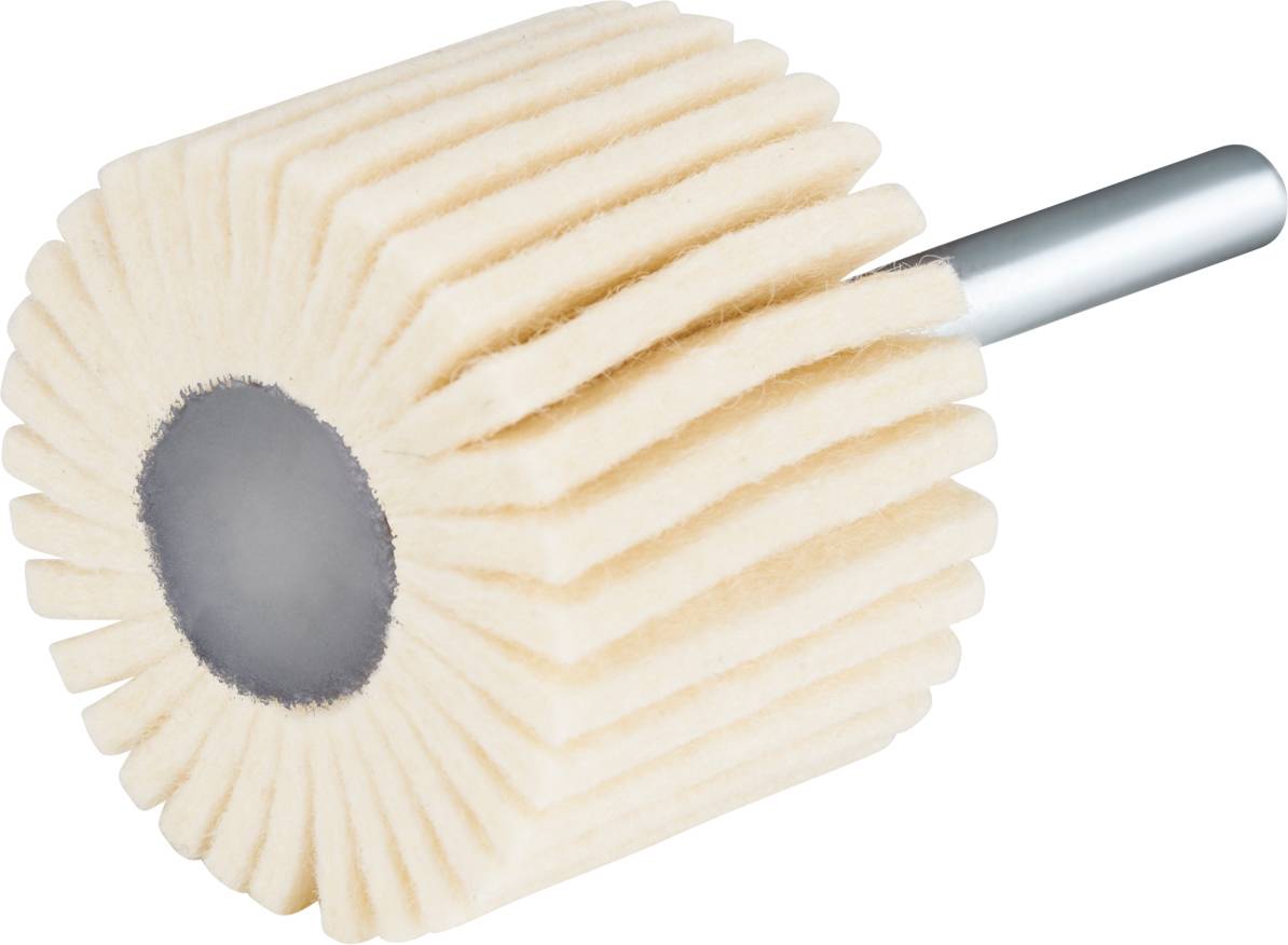 Rhodius FLP, 10 Stück Filzlamellenpolierer 40 x 30,0 x 6,00 mm, TOPline, Made in Germany, für Edelstahl, Stahl, NE-Metalle 305380