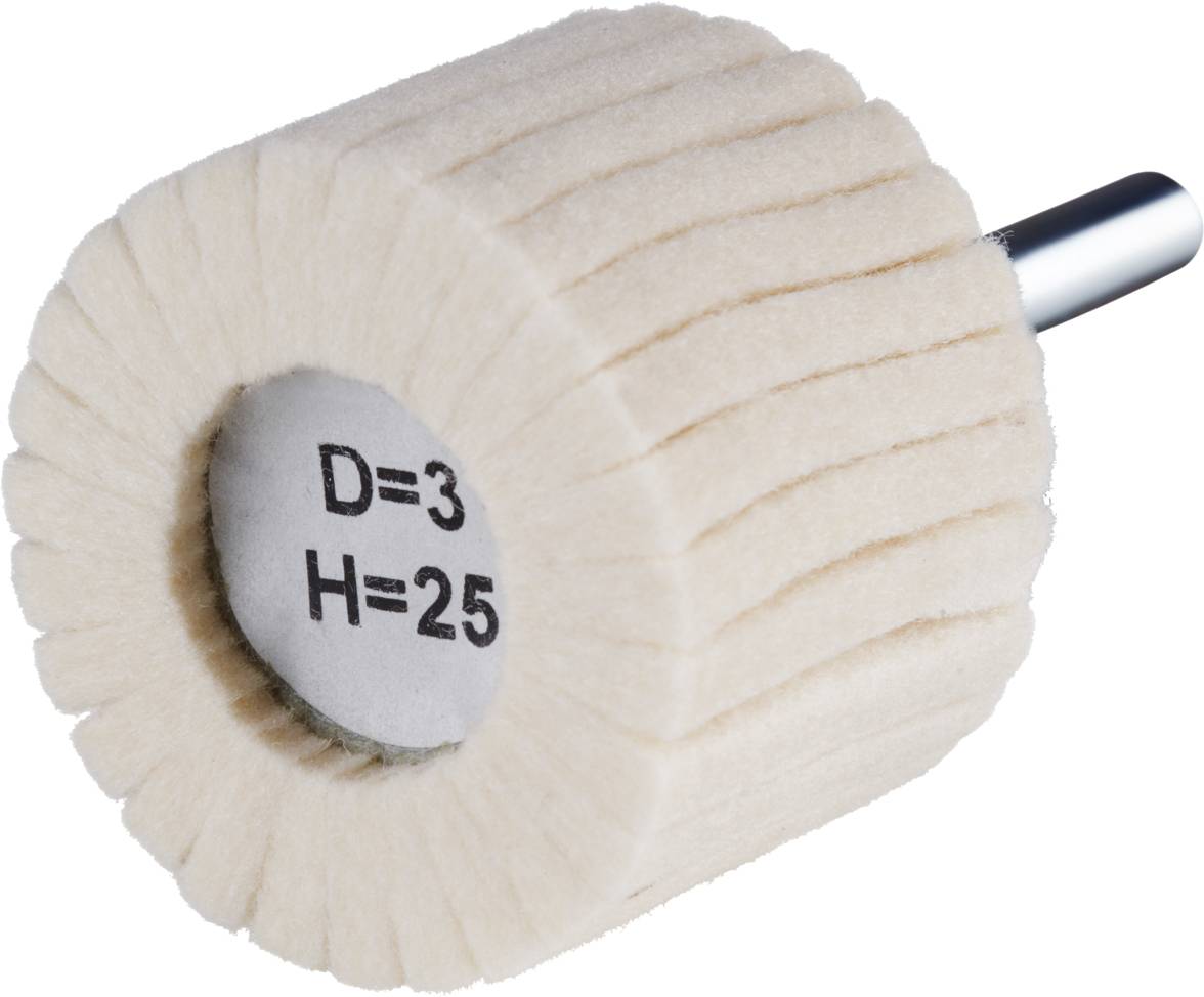 Rhodius FLP, 10 Stück Filzlamellenpolierer 40 x 30,0 x 6,00 mm, TOPline, Made in Germany, für Edelstahl, Stahl, NE-Metalle 305381