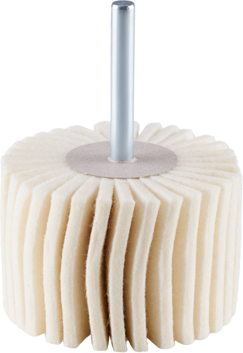 Rhodius FLP, 10 Stück Filzlamellenpolierer 60 x 40,0 x 6,00 mm, TOPline, Made in Germany, für Edelstahl, Stahl, NE-Metalle 305383