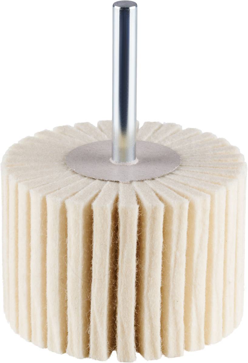 Rhodius FLP, 10 Stück Filzlamellenpolierer 60 x 40,0 x 6,00 mm, TOPline, Made in Germany, für Edelstahl, Stahl, NE-Metalle 305384