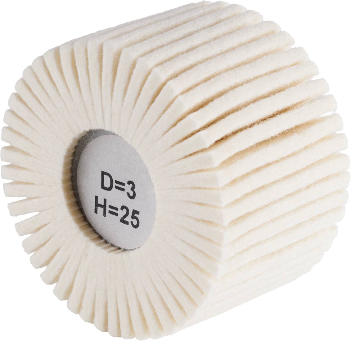 Rhodius FLP, 10 Stück Filzlamellenpolierer 80 x 50,0 x 6,00 mm, TOPline, Made in Germany, für Edelstahl, Stahl, NE-Metalle 305385