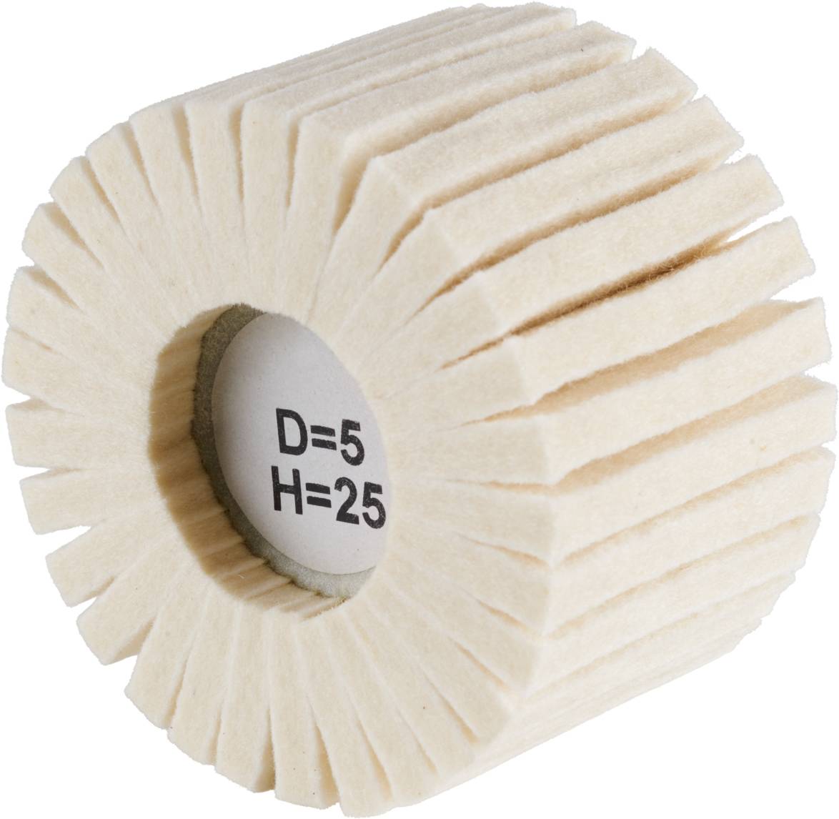 Rhodius FLP, 10 Stück Filzlamellenpolierer 80 x 50,0 x 6,00 mm, TOPline, Made in Germany, für Edelstahl, Stahl, NE-Metalle 305387