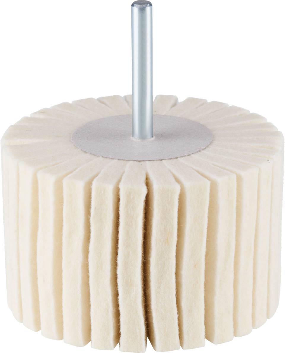 Rhodius FLP, 10 Stück Filzlamellenpolierer 80 x 50,0 x 6,00 mm, TOPline, Made in Germany, für Edelstahl, Stahl, NE-Metalle 305387