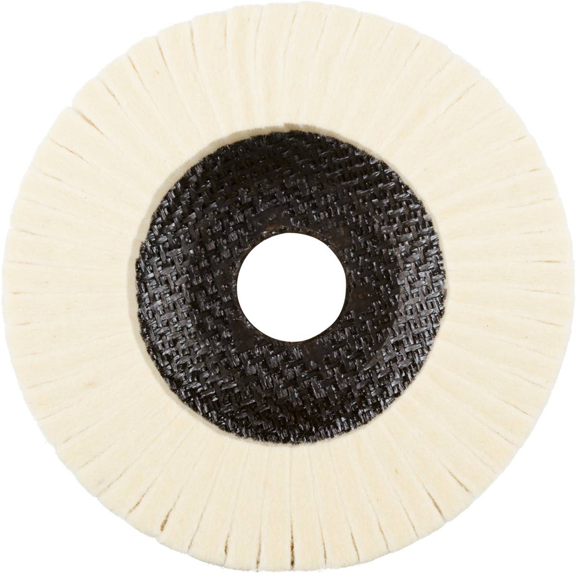 Rhodius FLS, 2 Stück Filzlamellenpolierer 115 x 22,23 mm, TOPline, Made in Germany, für Edelstahl, Stahl, NE-Metalle 305370