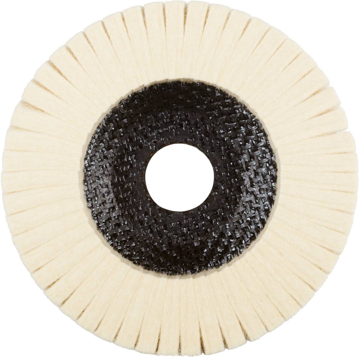 Rhodius FLS, 2 Stück Filzlamellenpolierer 115 x 22,23 mm, TOPline, Made in Germany, für Edelstahl, Stahl, NE-Metalle 305371