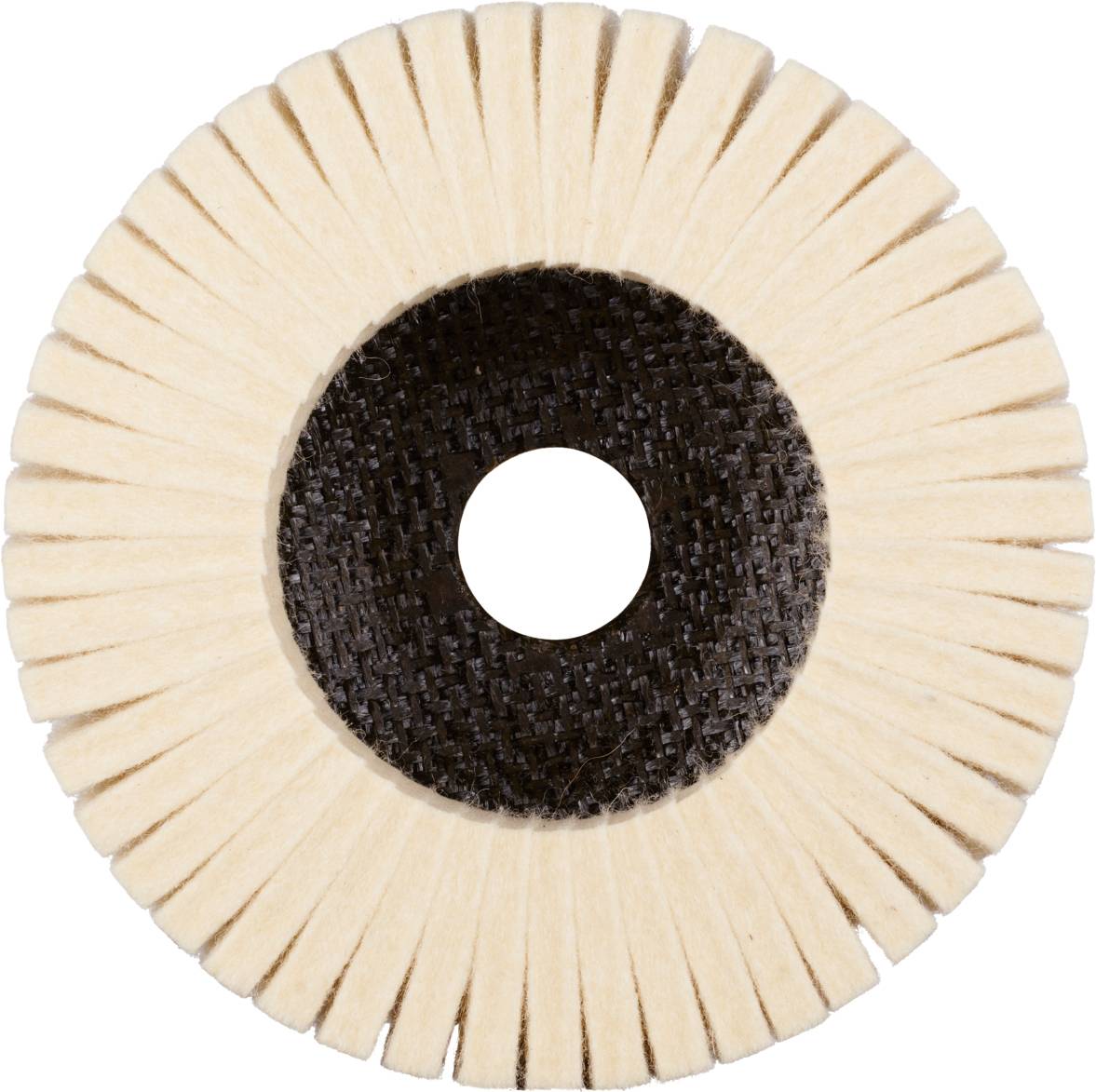 Rhodius FLS, 2 Stück Filzlamellenpolierer 125 x 22,23 mm, TOPline, Made in Germany, für Edelstahl, Stahl, NE-Metalle 305373