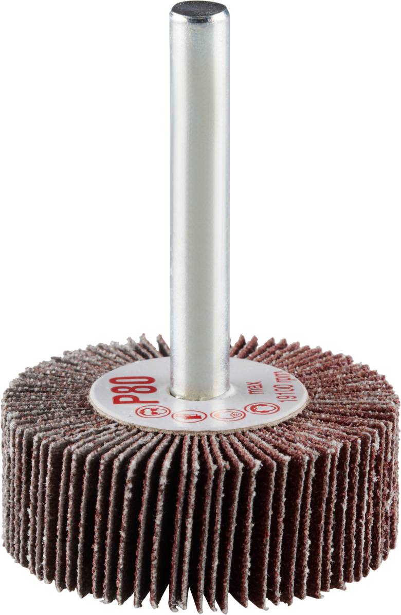 Rhodius 305125 FS, 10 Stück Fächerschleifer 40 x 15 x 6,0 mm, Korn 80, TOPline, für Edelstahl, Stahl, Holz 10St.