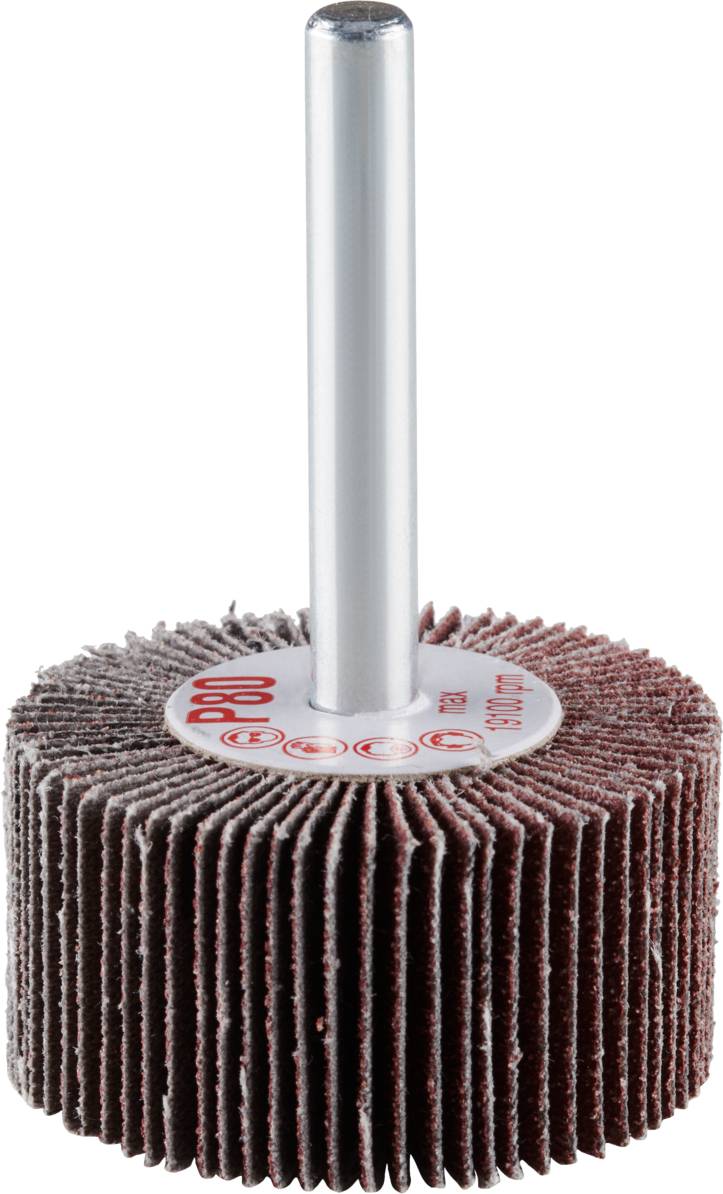 Rhodius 305130 FS, 10 Stück Fächerschleifer 40 x 20 x 6,0 mm, Korn 80, TOPline, für Edelstahl, Stahl, Holz 10St.