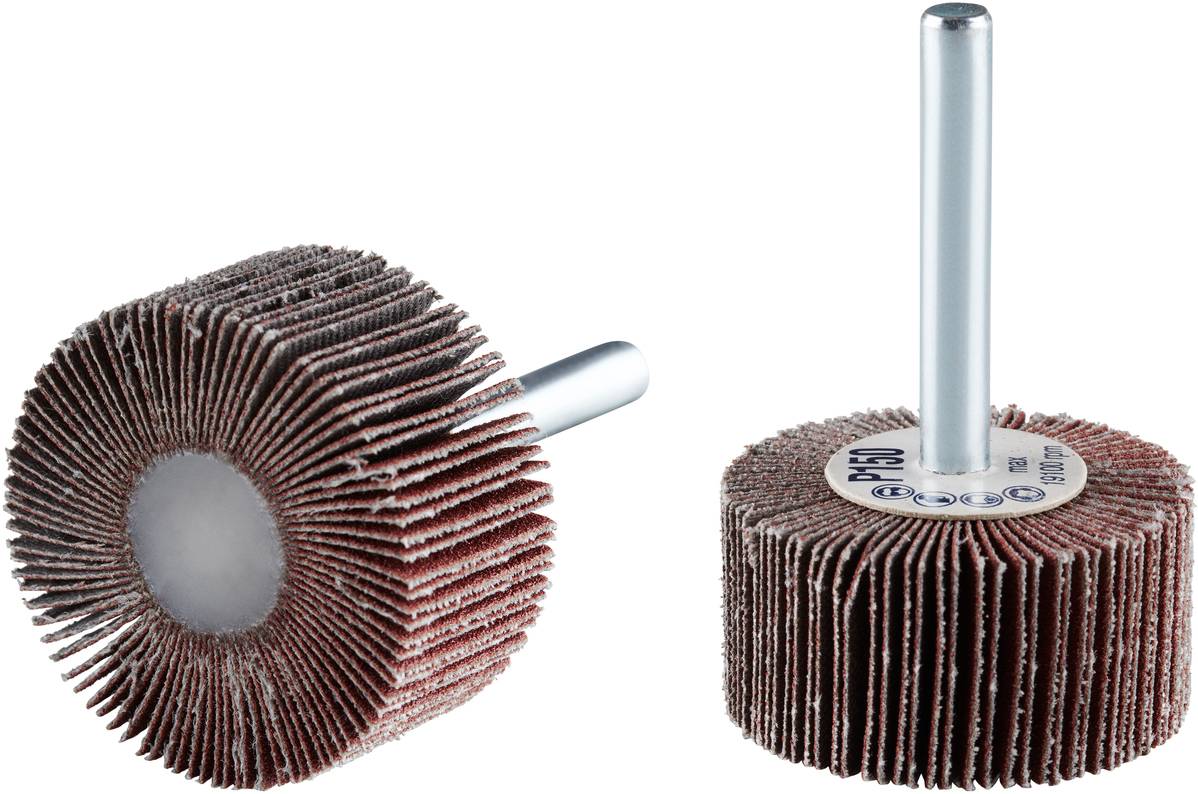 Rhodius 305132 FS, 10 Stück Fächerschleifer 40 x 20 x 6,0 mm, Korn 150, TOPline, für Edelstahl, Stahl, Holz 10St.