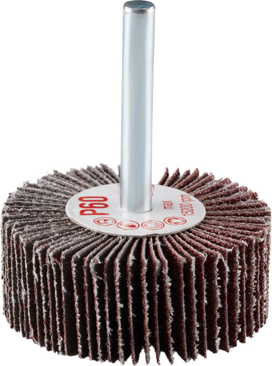 Rhodius 305138 FS, 10 Stück Fächerschleifer 50 x 20 x 6,0 mm, Korn 60, TOPline, für Edelstahl, Stahl, Holz 10St.