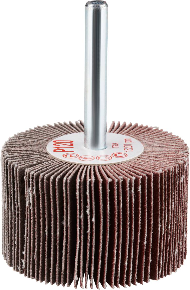 Rhodius 305145 FS, 10 Stück Fächerschleifer 50 x 30 x 6,0 mm, Korn 120, TOPline, für Edelstahl, Stahl, Holz 10St.